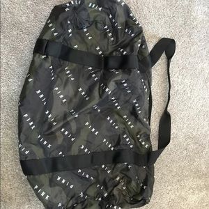 Pink duffel bag camo